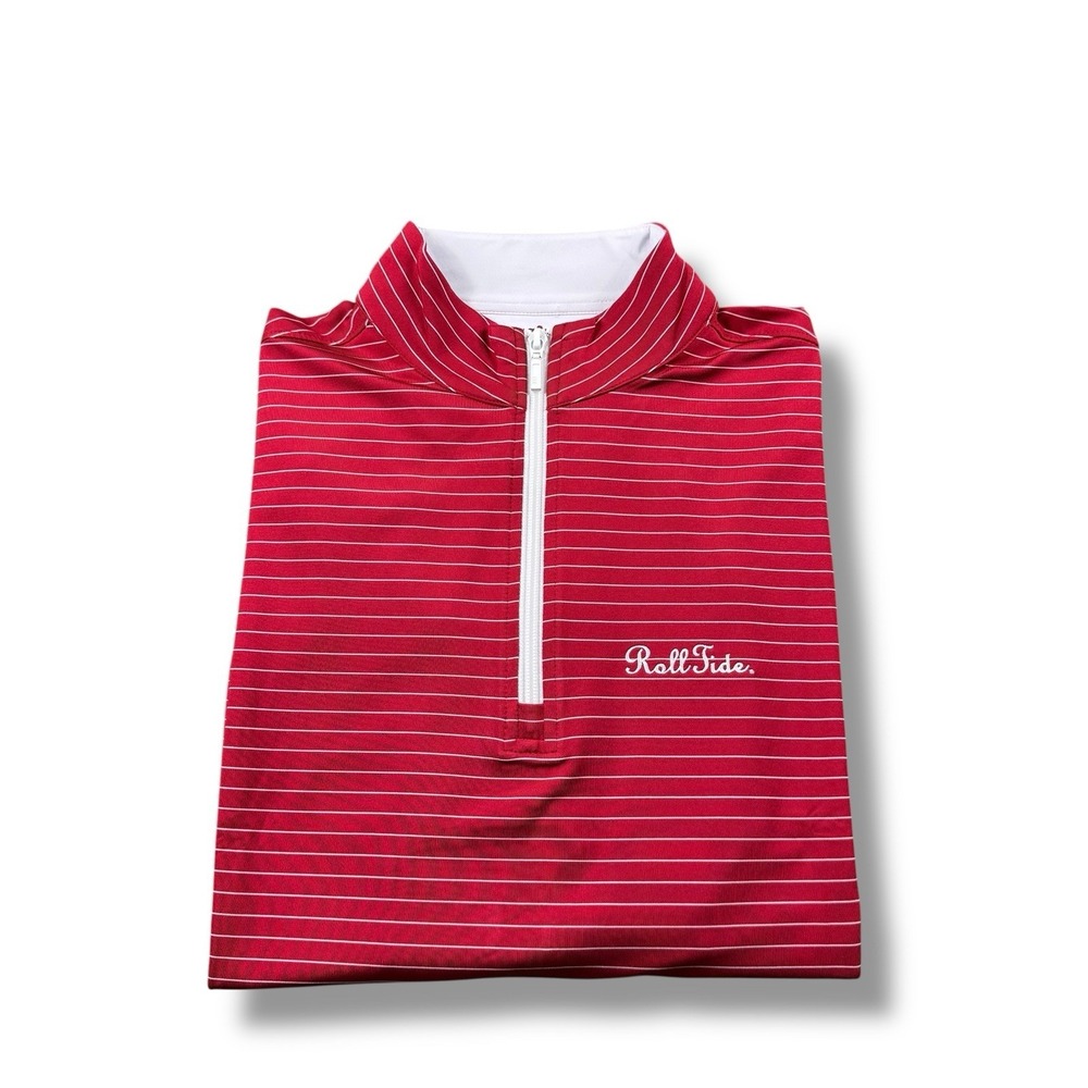 Horn Legend Alabama Crimson Tide Roll Tide Script Performance 1/4 Zip Pullover M